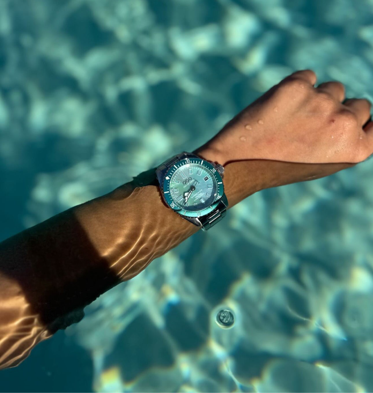 TURQUOISE CASANOVA 38MM - MOTHER OF PEARL