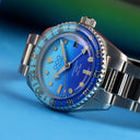 BOMBA BLU AUTOMATIC GMT - ULTRA BRUSHED