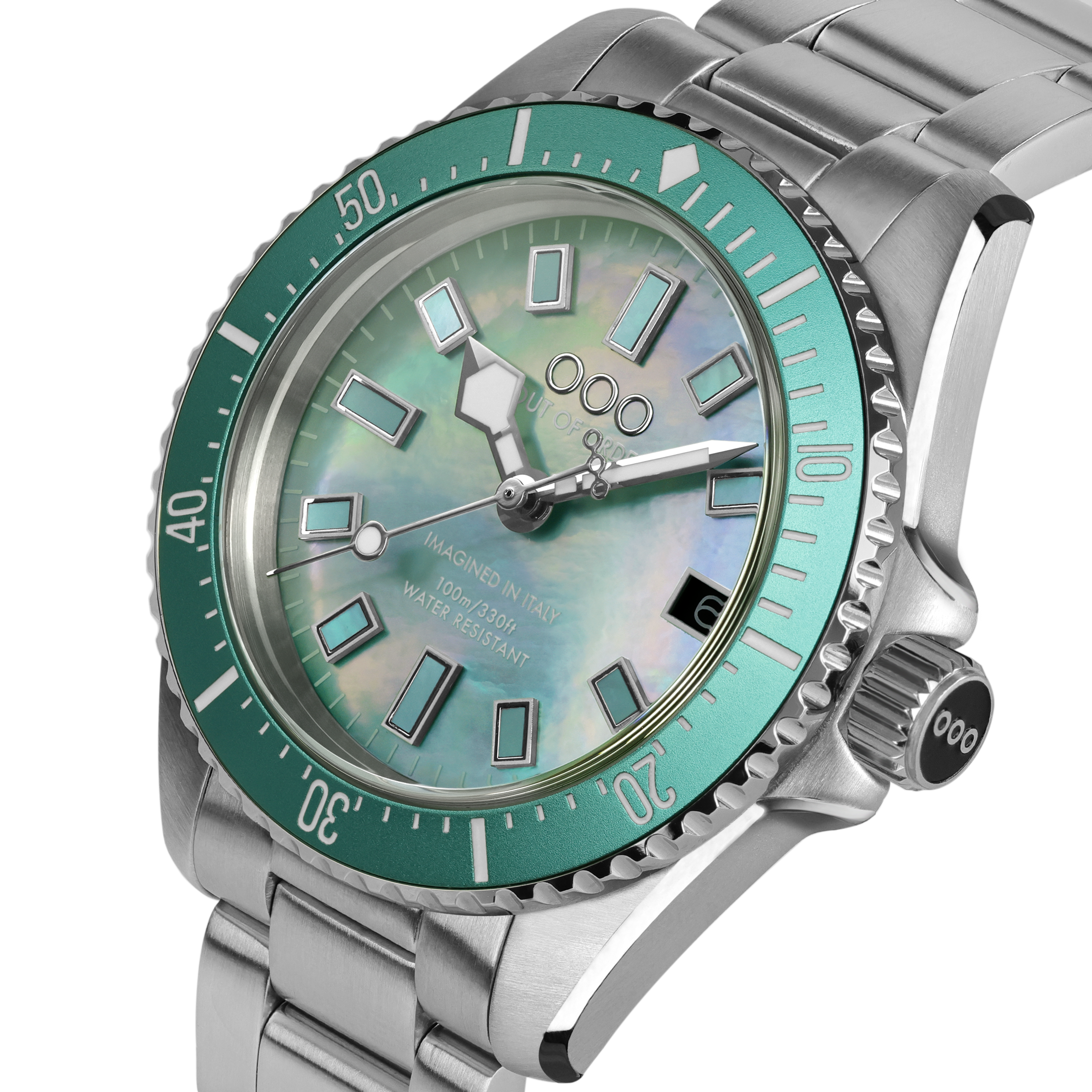 TURQUOISE CASANOVA 38MM - MOTHER OF PEARL