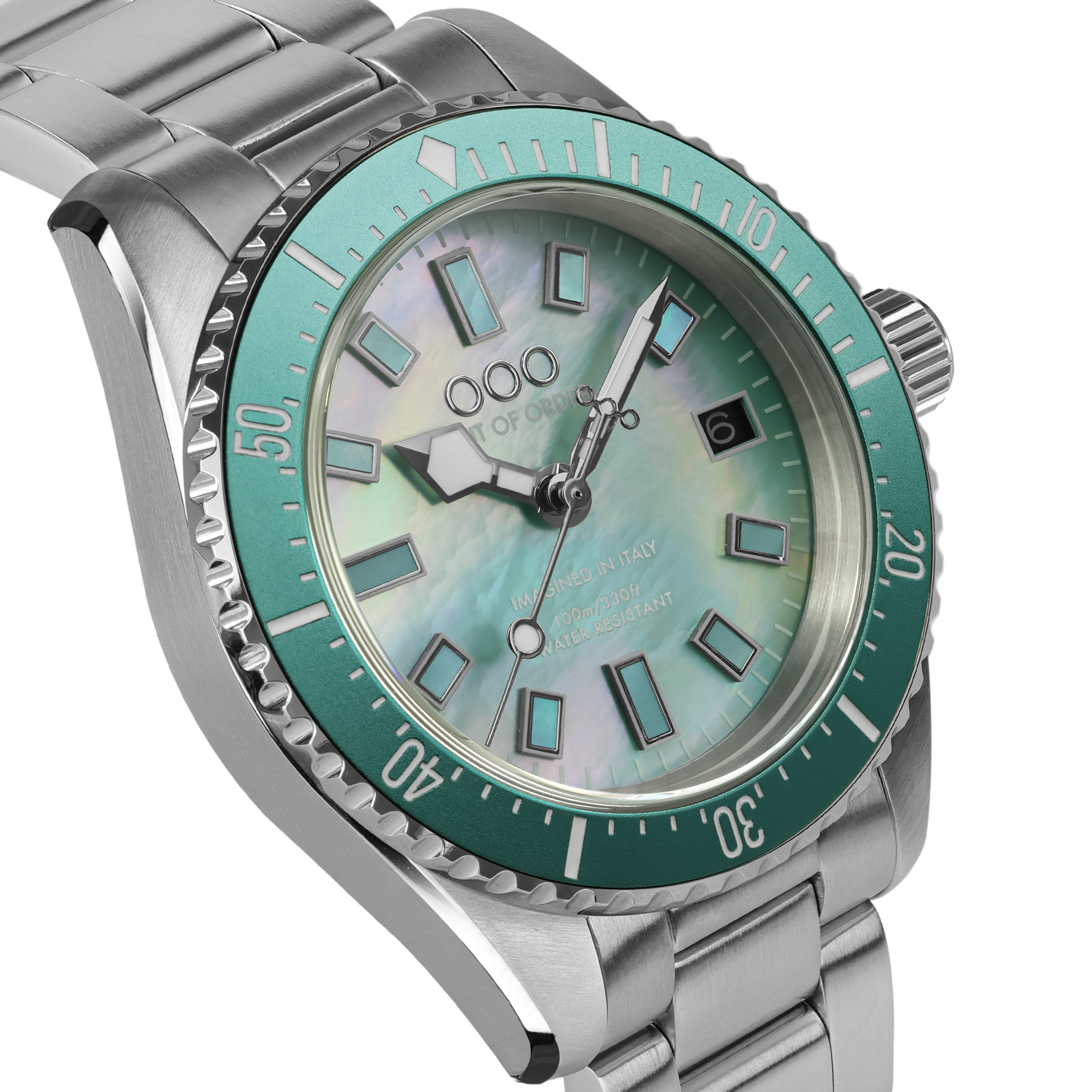 TURQUOISE CASANOVA 38MM - MOTHER OF PEARL