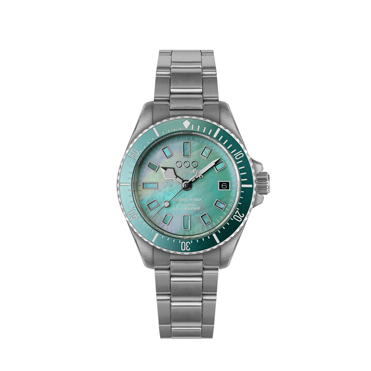TURQUOISE CASANOVA 38MM - MOTHER OF PEARL