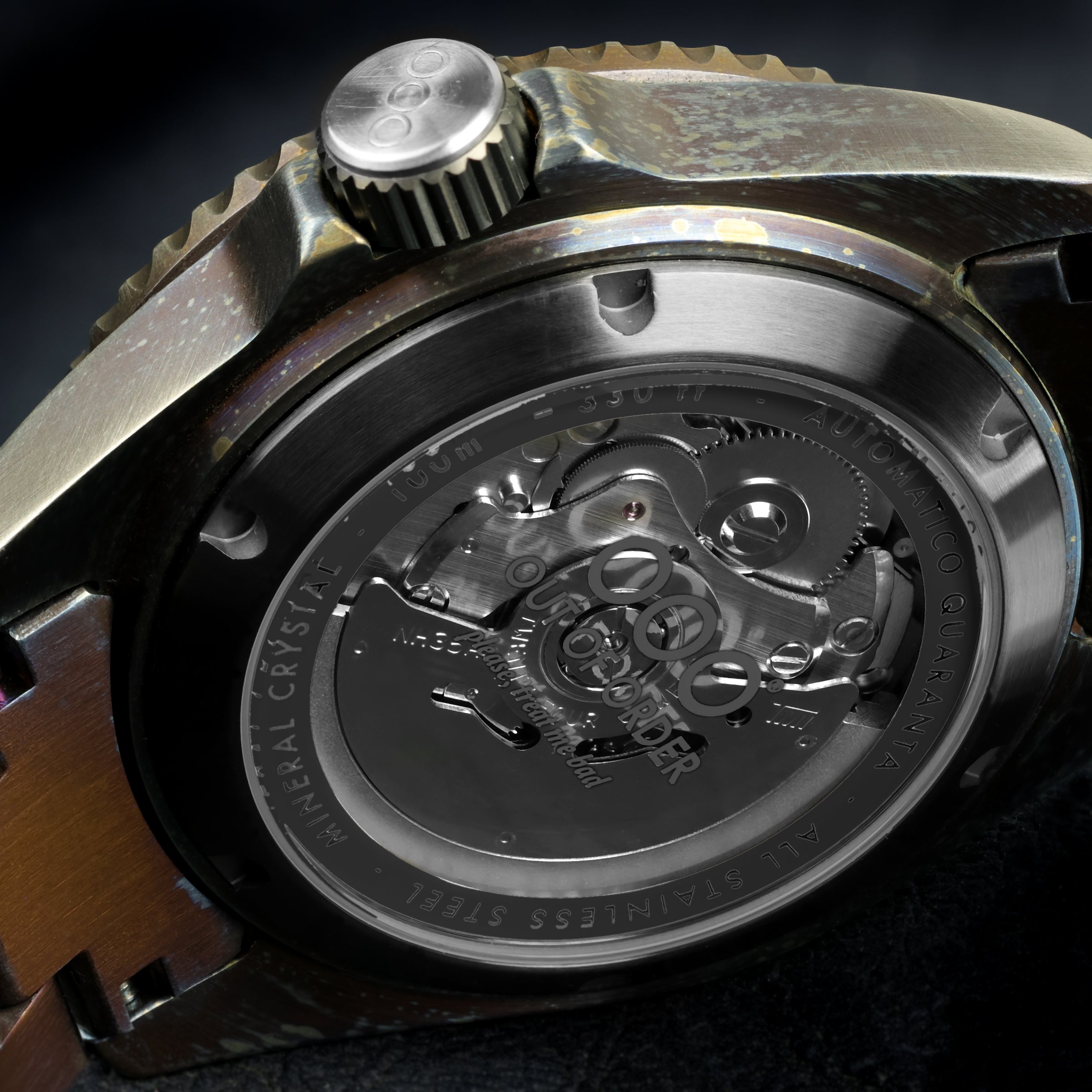 BLACK AUTOMATICO QUARANTA - ULTRA DISTRESSED