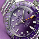 DARK VIOLET AUTOMATIC GMT - ULTRA BRUSHED