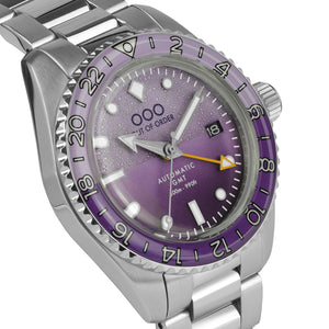 DARK VIOLET AUTOMATIC GMT - ULTRA BRUSHED