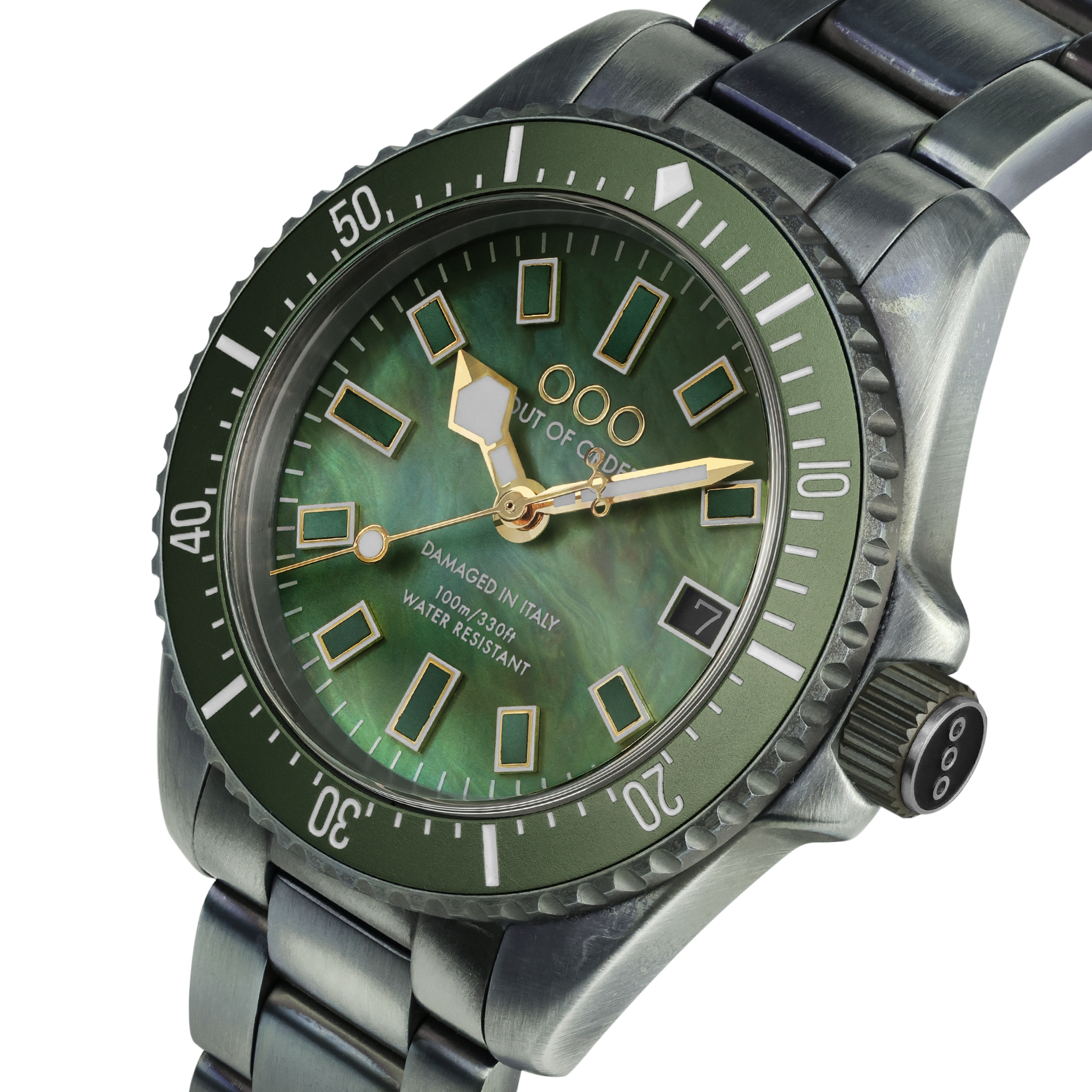 GREEN CASANOVA 38MM - MOTHER OF PEARL