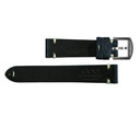 BLUE LEATHER STRAP 20 MM - ULTRA BRUSHED