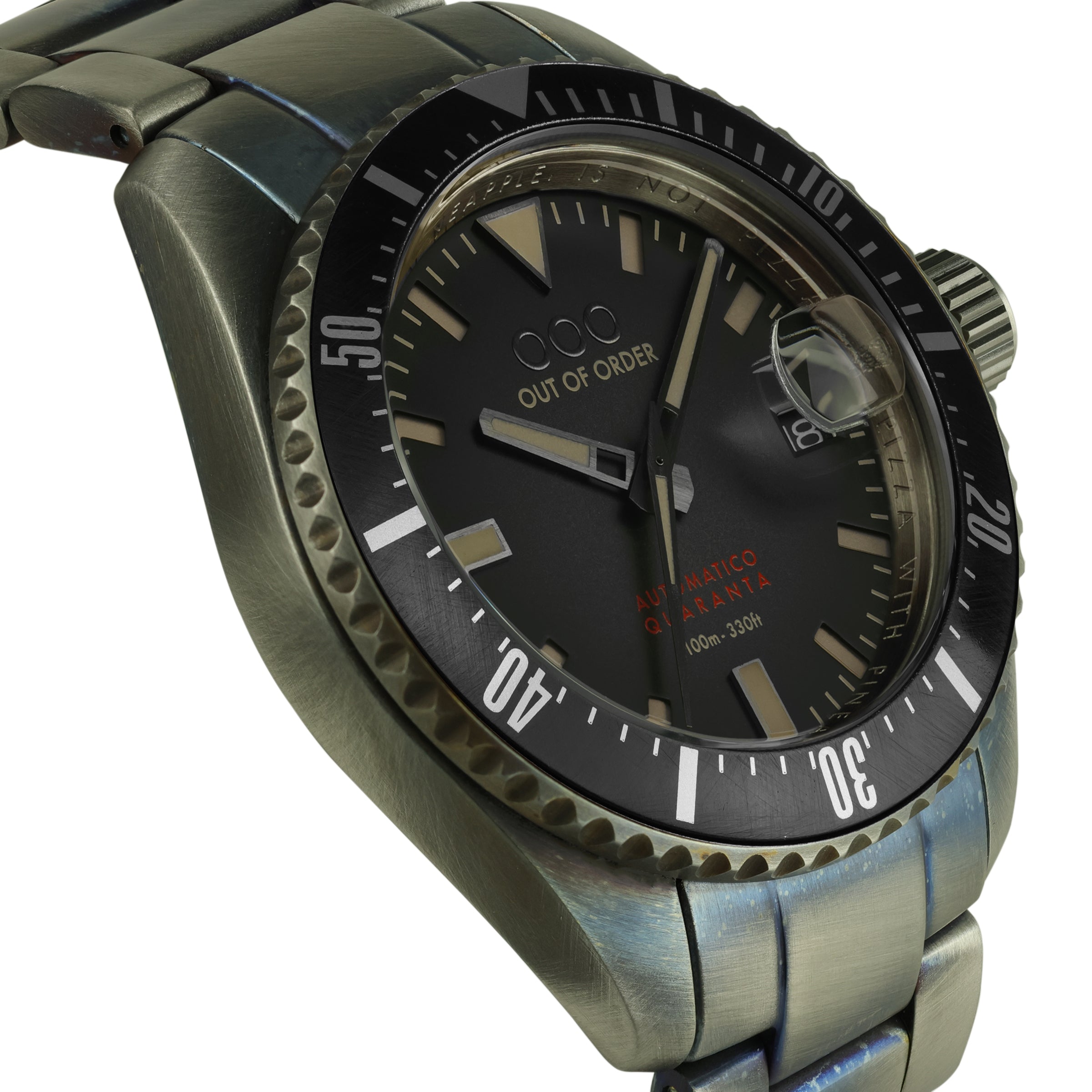 Out Of Order Indigo Automatico Quaranta (40mm) Quadrante Viola Bruciato / OOO.001-21.LI - First Class Watches™ A Out Of Order Indigo Automatico Quaranta (40mm) Quadrante Viola Bruciato / OOO.001-21.LI - First Class Watches™ A