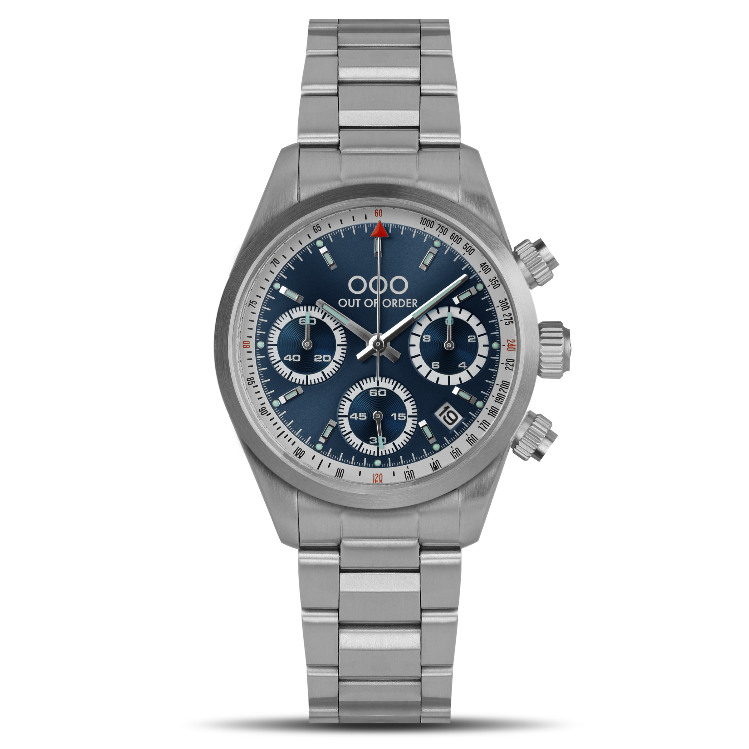 BLUE SPORTY CRONOGRAFO - STAINLESS STEEL - ULTRA BRUSHED