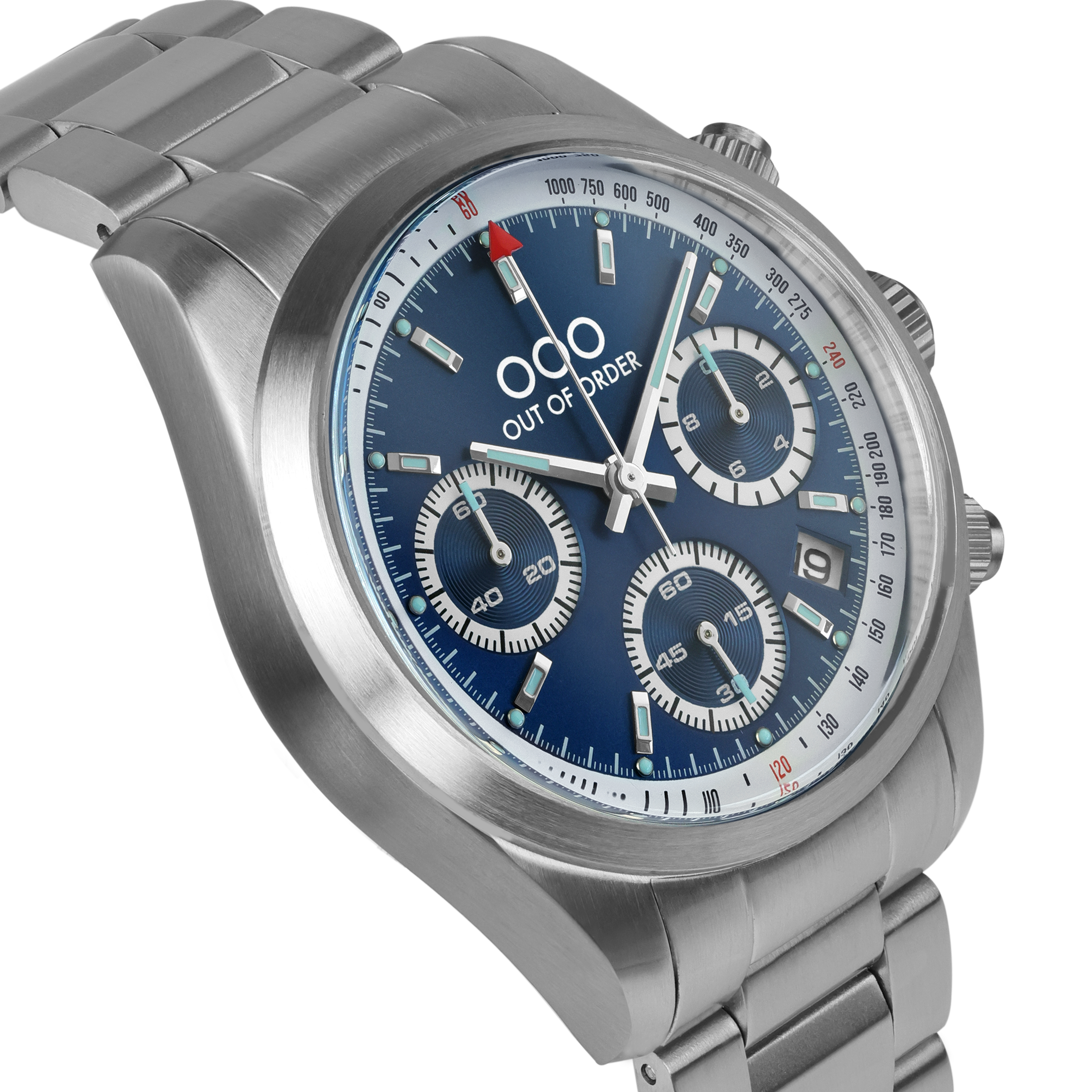 BLUE SPORTY CRONOGRAFO - STAINLESS STEEL - ULTRA BRUSHED