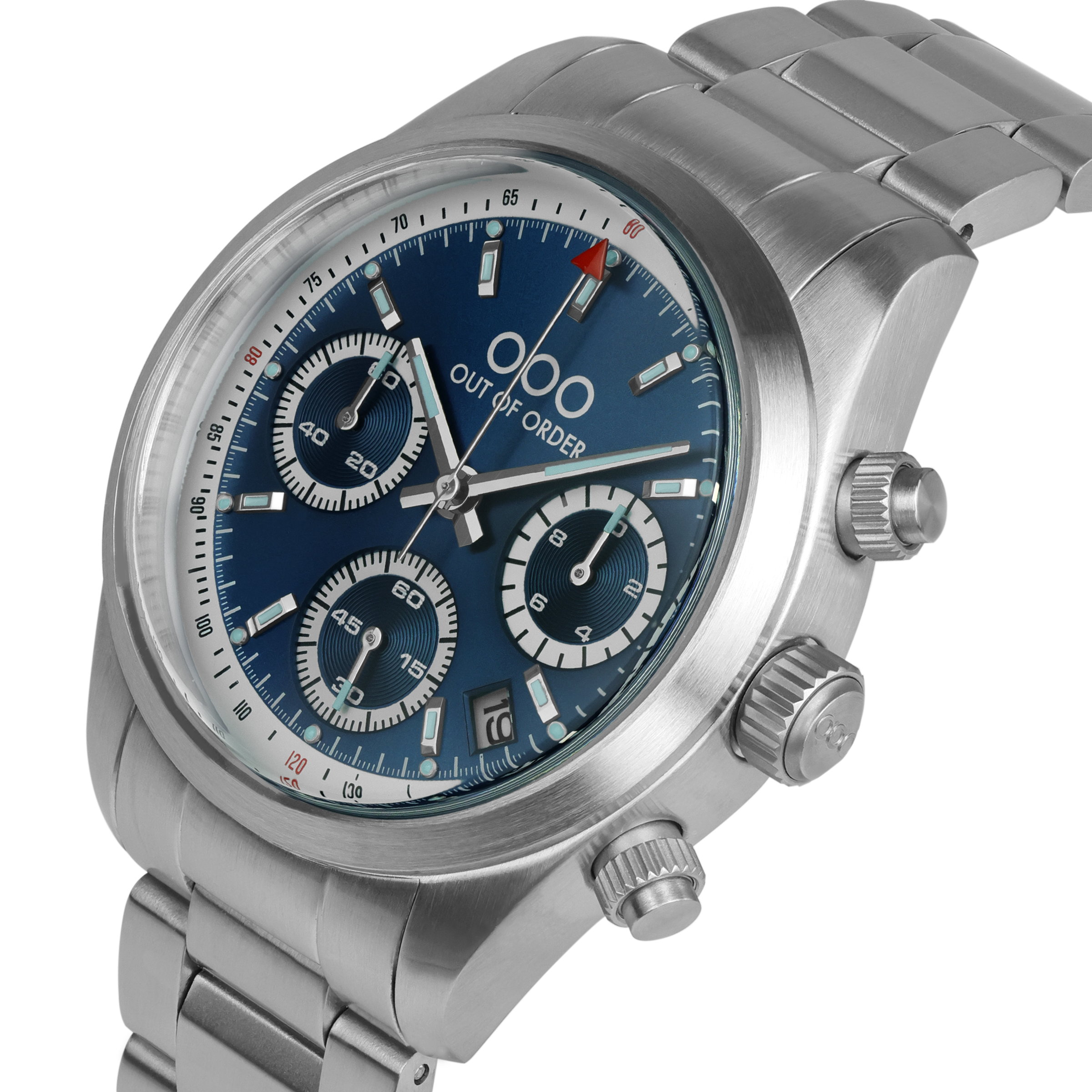 BLUE SPORTY CRONOGRAFO - STAINLESS STEEL - ULTRA BRUSHED