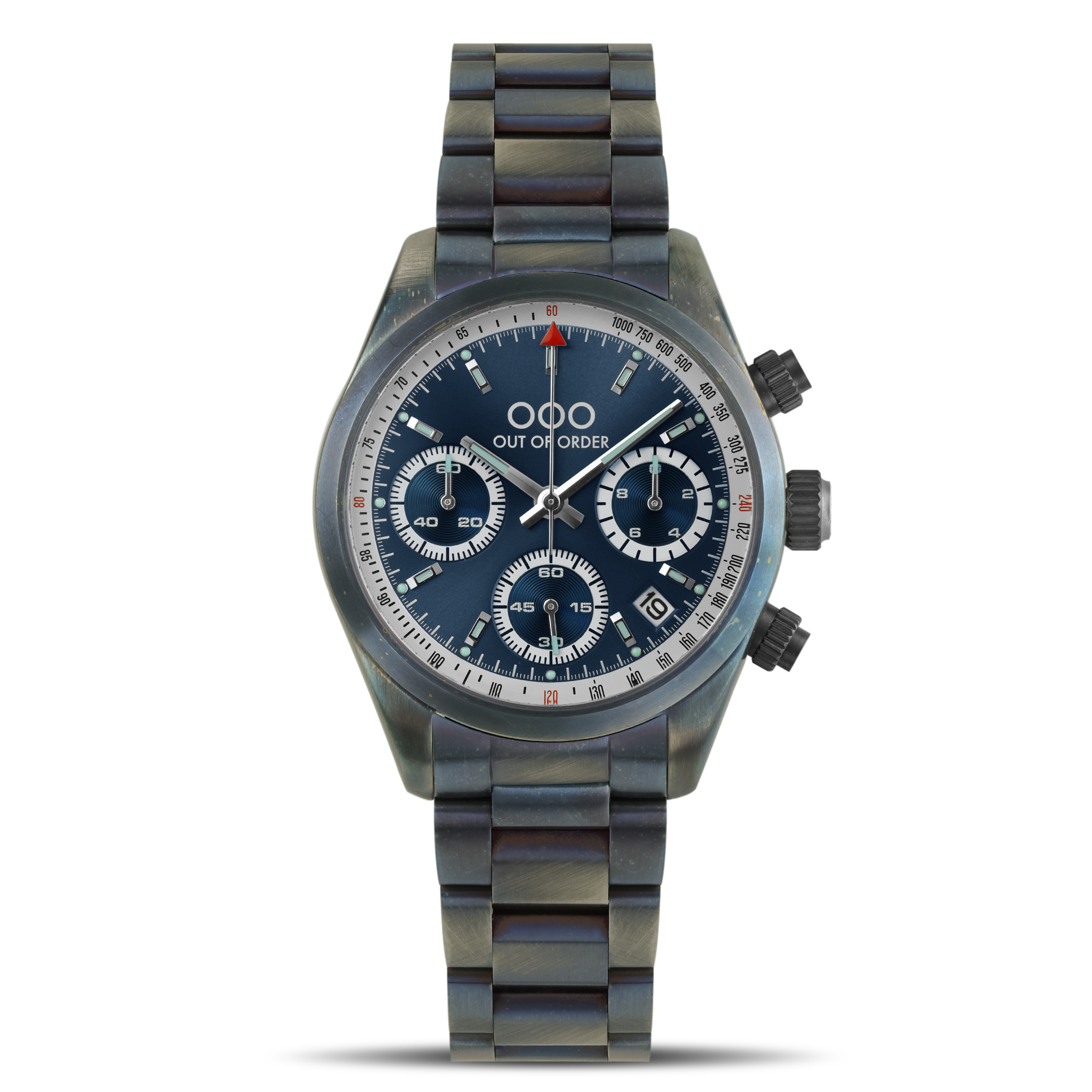 BLUE SPORTY CRONOGRAFO - STAINLESS STEEL