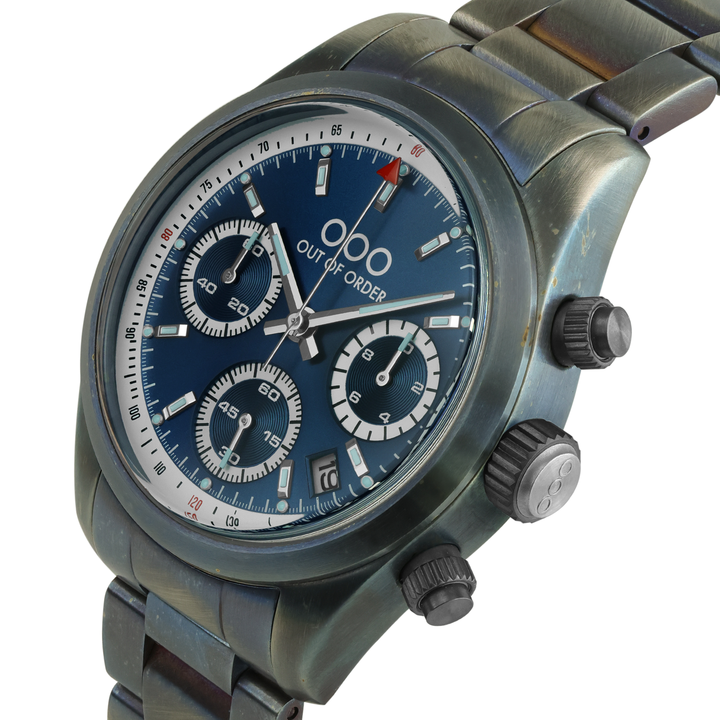 BLUE SPORTY CRONOGRAFO - STAINLESS STEEL