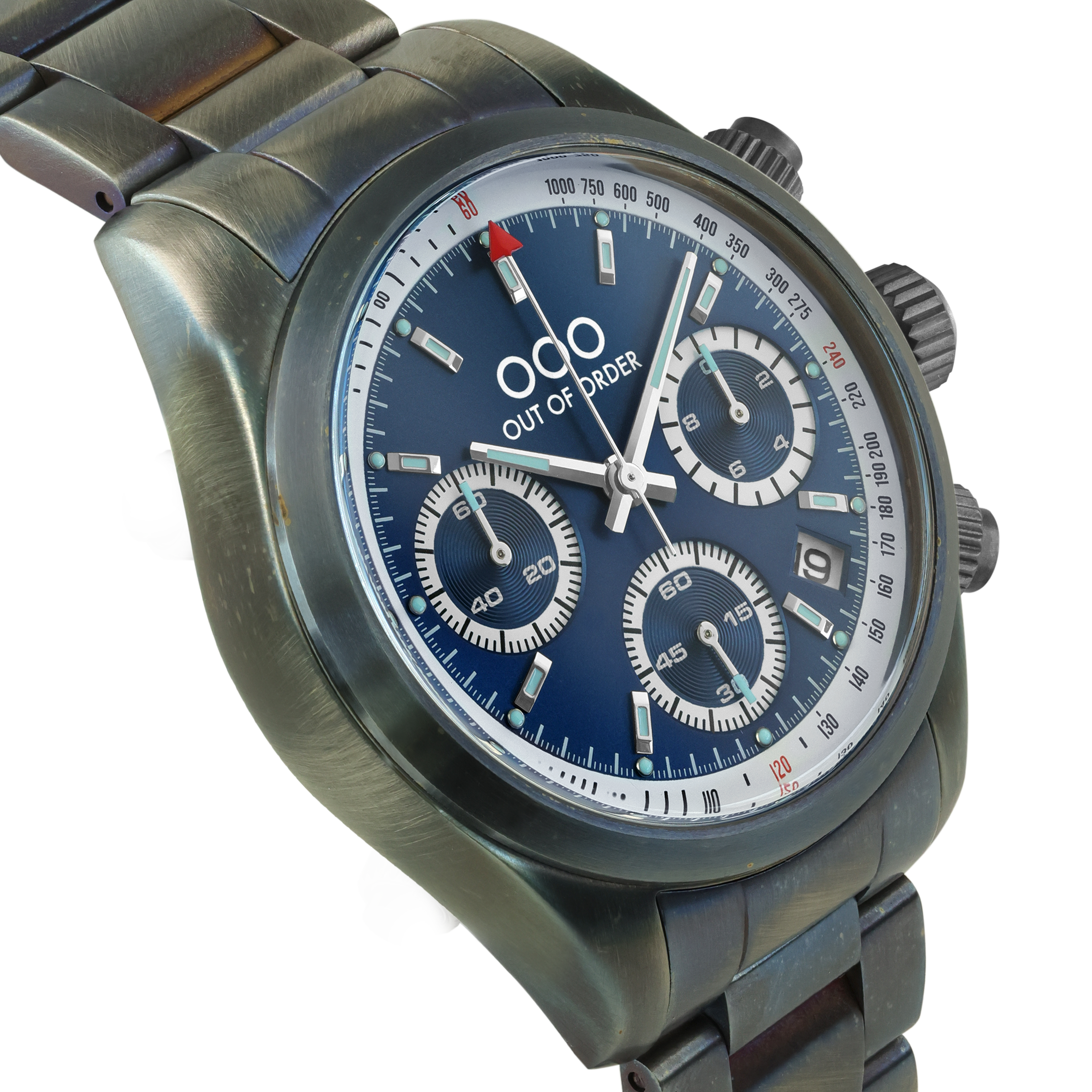 BLUE SPORTY CRONOGRAFO - STAINLESS STEEL