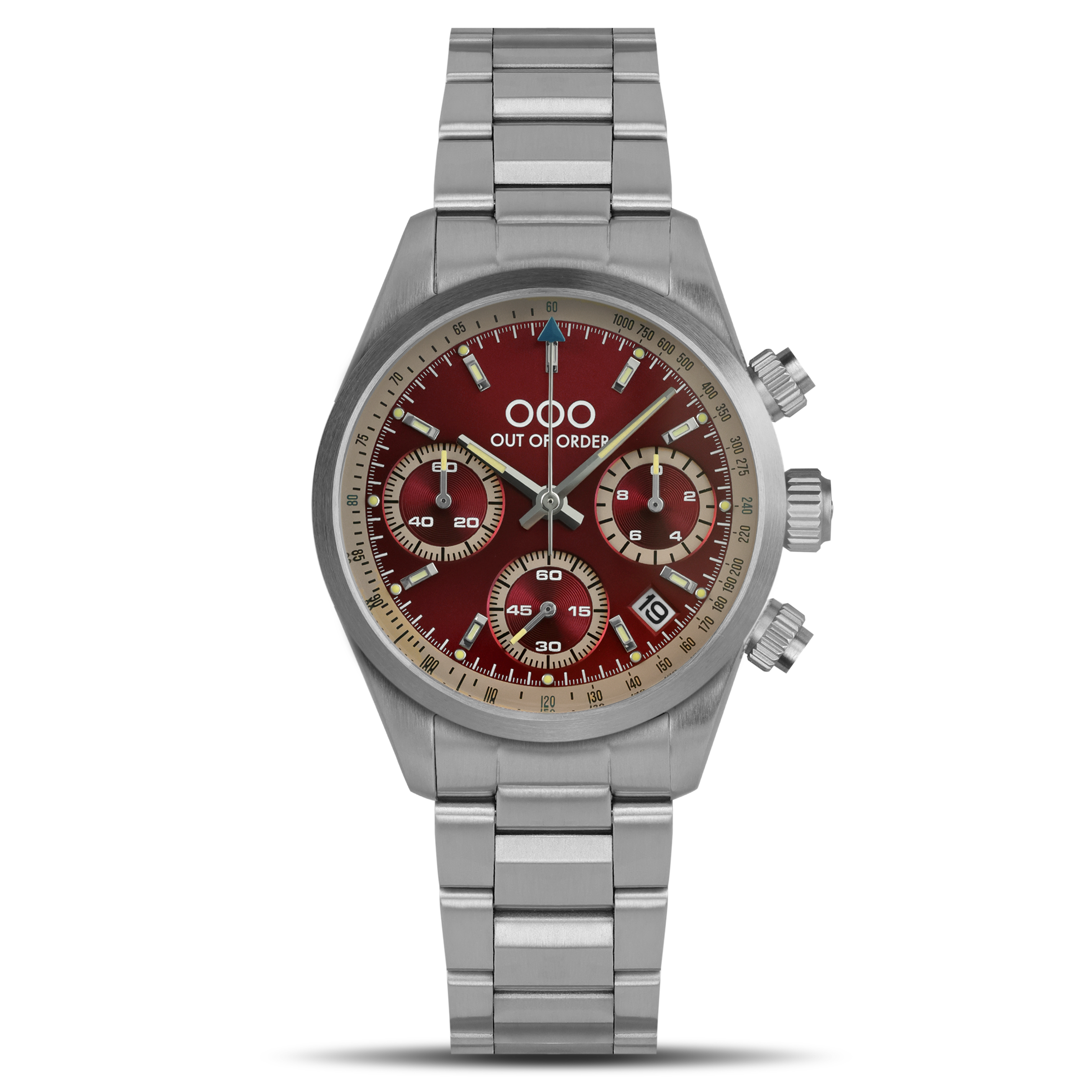 RED SPORTY CRONOGRAFO - STAINLESS STEEL - ULTRA BRUSHED