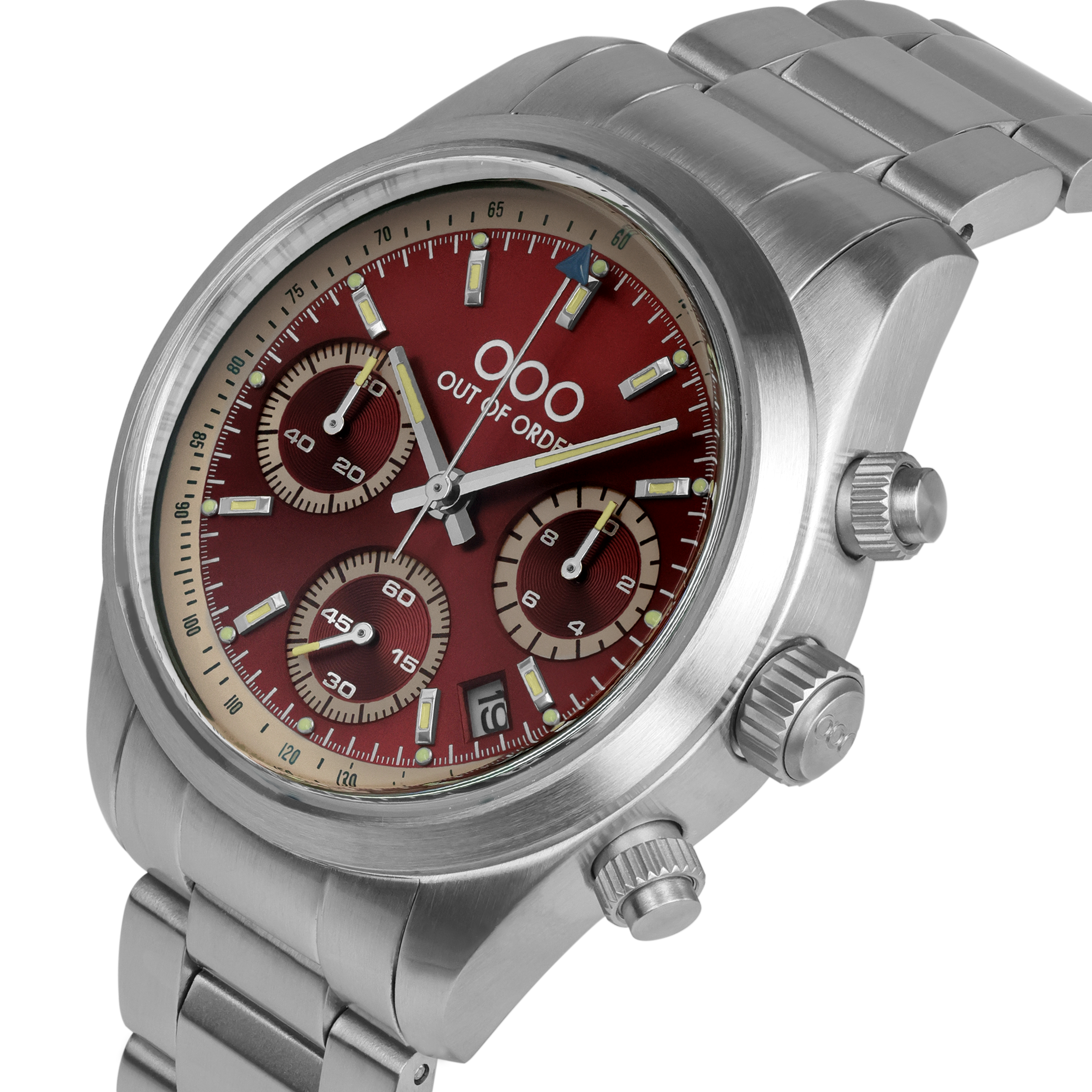 RED SPORTY CRONOGRAFO - STAINLESS STEEL - ULTRA BRUSHED