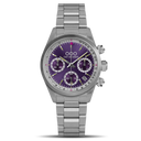 PURPLE SPORTY CRONOGRAFO - STAINLESS STEEL - ULTRA BRUSHED