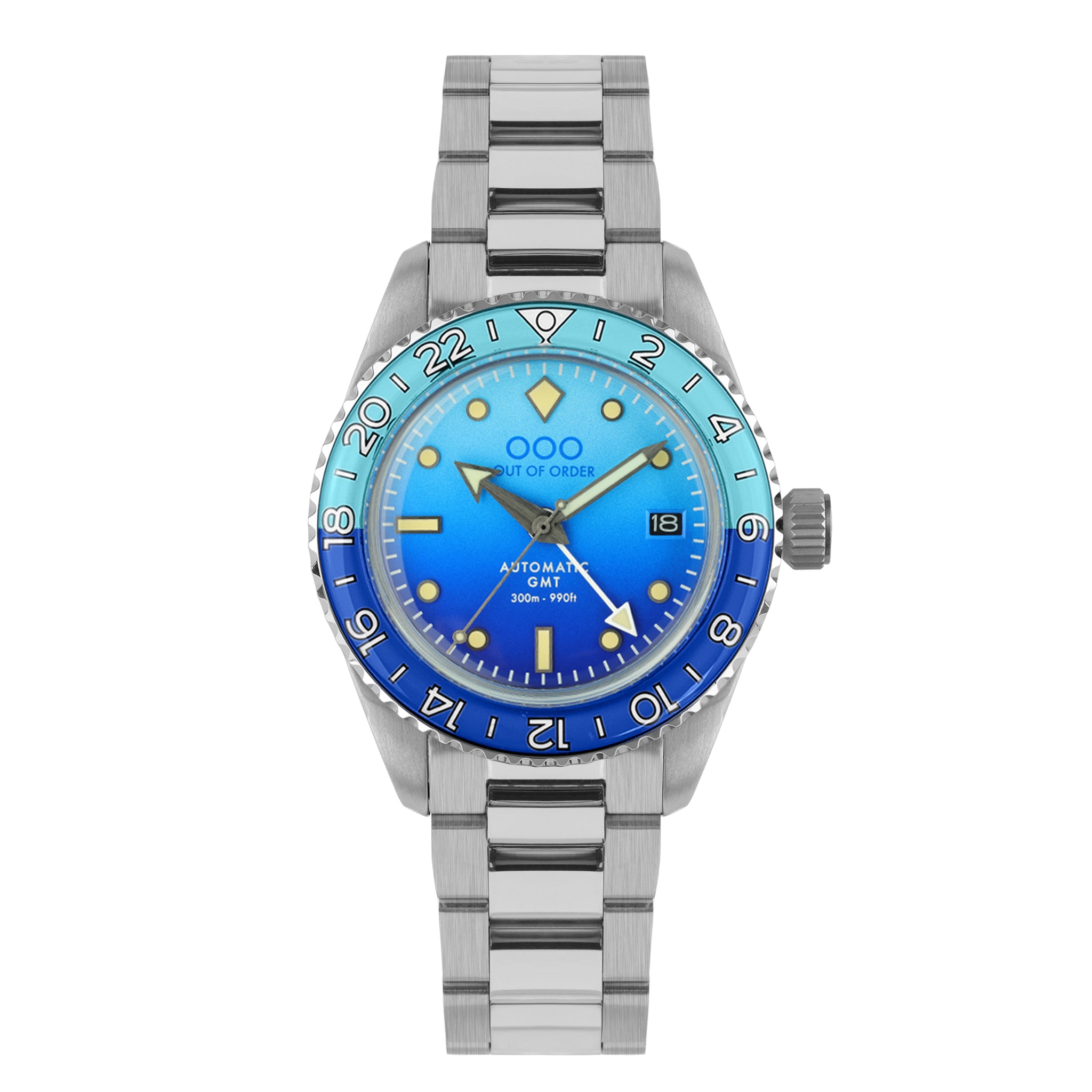 BOMBA BLU AUTOMATIC GMT - ULTRA BRUSHED