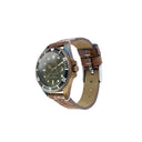 Brown Croco Leather
