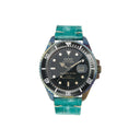 Mint Croco Leather