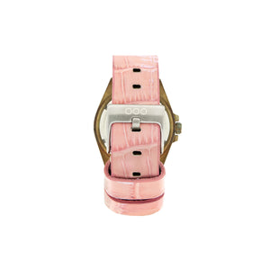 Pink Croco Leather