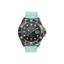 Sky Blue Croco Leather