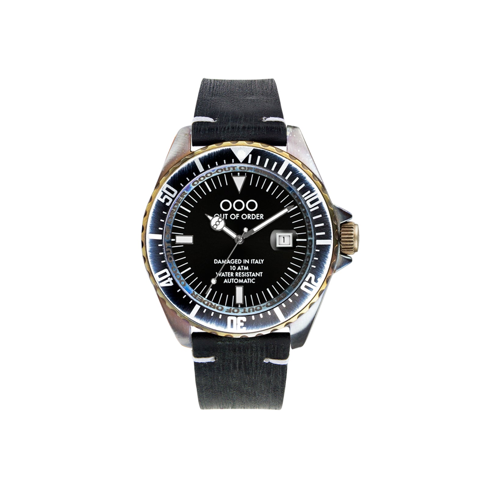 Automatico black Ø44mm| Out Of Order Watches – Out of Order Watches