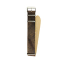 Dark Brown Military Strap 22mm